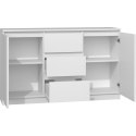KOMODA 2 DRZWI 3 SZUFLADY BIAŁY TOP E SHOP