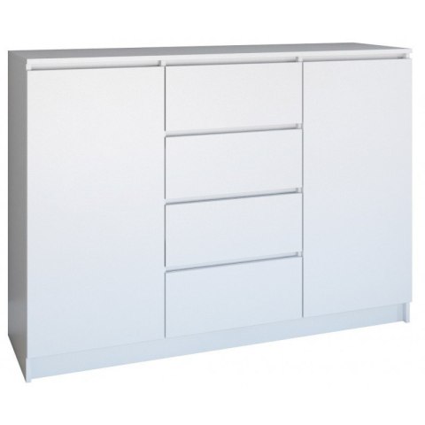 KOMODA 2 DRZWI 4 SZUFLADY BIAŁY TOP E SHOP KOMODA 2 DRZWI 4 SZUFLADY BIAŁY TOP E SHOP
