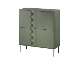 Komoda 4D TRESSE 100x40x110 zieleń mat Cama MEBLE