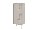 Komoda 4S TRESSE 50x40x125 kaszmir mat Cama MEBLE