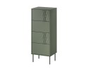 Komoda 4S TRESSE 50x40x125 zieleń mat Cama MEBLE