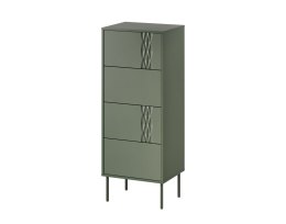 Komoda 4S TRESSE 50x40x125 zieleń mat Cama MEBLE