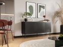 Komoda SIENA 150,5x40x75 czarny mat Cama MEBLE
