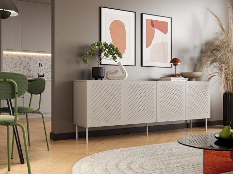 Komoda SIENA 200x40x75 kaszmir mat Cama MEBLE Komoda SIENA 200x40x75 kaszmir mat Cama MEBLE