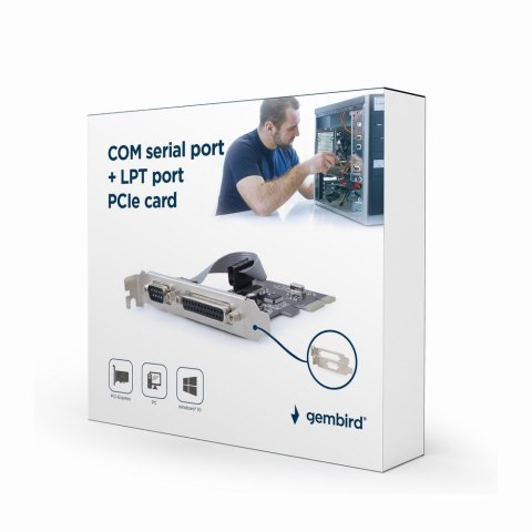 Kontroler GEMBIRD PEX-COMLPT-01 (COM (RS-232), Paralell (LPT)) GEMBIRD Kontroler GEMBIRD PEX-COMLPT-01 (COM (RS-232), Paralell (LPT)) GEMBIRD