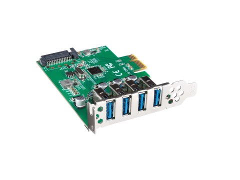 LANBERG KARTA PCI-E X1 -> 4X USB-A 3.1 GEN1 ŚLEDŹ LOW PROFILE PCE-US3-004 Lanberg LANBERG KARTA PCI-E X1 -> 4X USB-A 3.1 GEN1 ŚLEDŹ LOW PROFILE PCE-US3-004 Lanberg