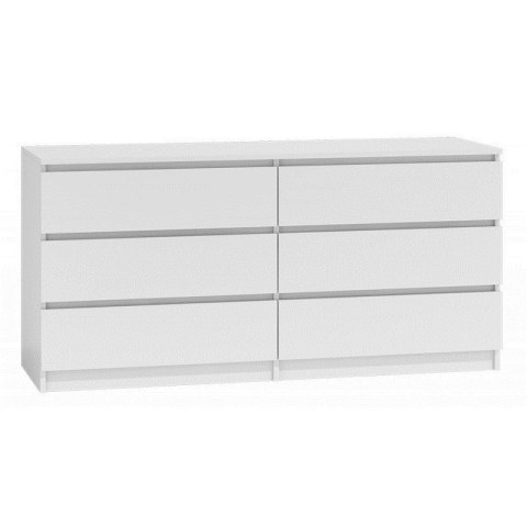 M6 MALWA KOMODA 140CM 6 SZUFLAD BIAŁA TOP E SHOP M6 MALWA KOMODA 140CM 6 SZUFLAD BIAŁA TOP E SHOP
