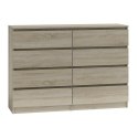 M8 MALWA KOMODA 140CM 8 SZUFLAD SONOMA TOP E SHOP