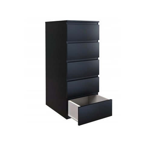 W5 KOMODA 5 SZUFLAD CZARNY TOP E SHOP W5 KOMODA 5 SZUFLAD CZARNY TOP E SHOP
