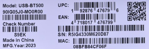 ASUS USB-BT500 network card Bluetooth 3 Mbit/s ASUS ASUS USB-BT500 network card Bluetooth 3 Mbit/s ASUS