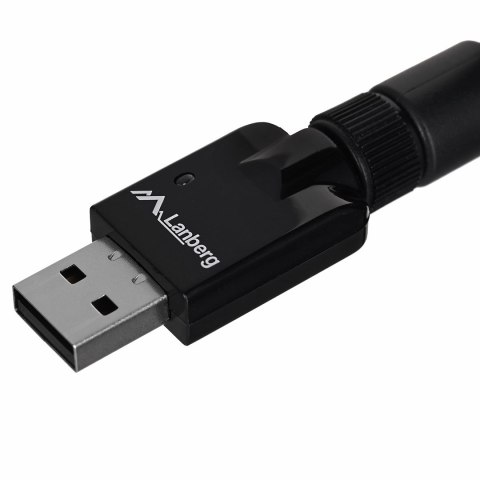 Karta sieciowa Lanberg N150 NC-0150-WE (USB 2.0, Złącze anteny WiFi) Lanberg Karta sieciowa Lanberg N150 NC-0150-WE (USB 2.0, Złącze anteny WiFi) Lanberg