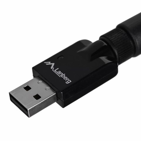 Karta sieciowa Lanberg N300 NC-0300-WIE (USB 2.0, Złącze anteny WiFi) Lanberg Karta sieciowa Lanberg N300 NC-0300-WIE (USB 2.0, Złącze anteny WiFi) Lanberg