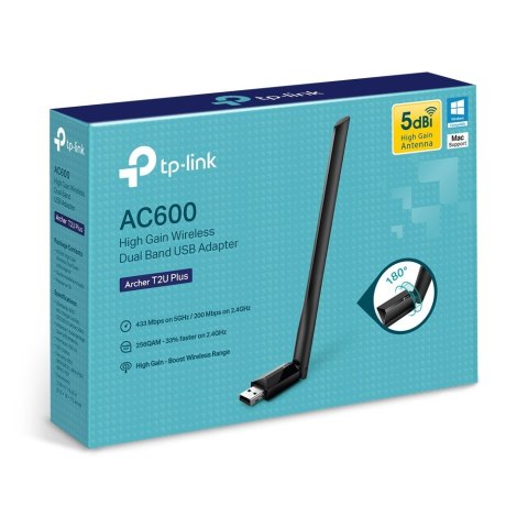Karta sieciowa TP-LINK ARCHER T2U PLUS (USB 2.0) TP-LINK Karta sieciowa TP-LINK ARCHER T2U PLUS (USB 2.0) TP-LINK