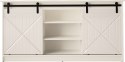 Komoda 160x80x35 GRANERO biały/biały połysk Cama MEBLE