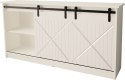 Komoda 160x80x35 GRANERO biały/biały połysk Cama MEBLE