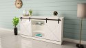 Komoda 160x80x35 GRANERO biały/biały połysk Cama MEBLE