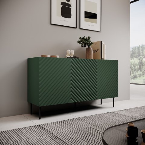 Komoda 3D2SZ ONDA 150x45xH85 zieleń Cama MEBLE Komoda 3D2SZ ONDA 150x45xH85 zieleń Cama MEBLE