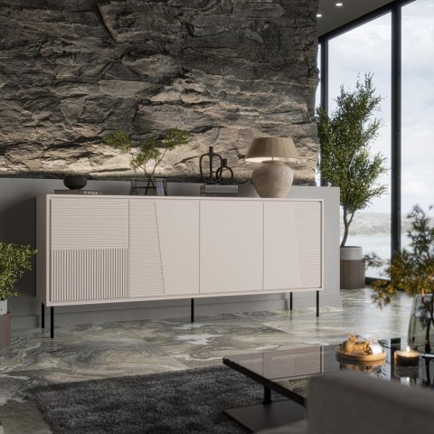 Komoda 4D ABI 200x45x88 kaszmir mat Cama MEBLE Komoda 4D ABI 200x45x88 kaszmir mat Cama MEBLE