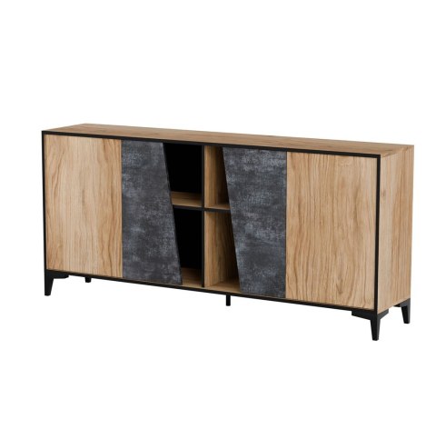 Komoda 4D OVO 180x38xH83 dąb/beton Cama MEBLE Komoda 4D OVO 180x38xH83 dąb/beton Cama MEBLE