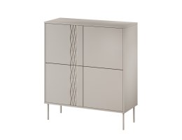 Komoda 4D TRESSE 100x40x110 kaszmir mat Cama MEBLE