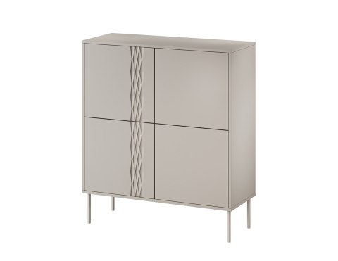 Komoda 4D TRESSE 100x40x110 kaszmir mat Cama MEBLE Komoda 4D TRESSE 100x40x110 kaszmir mat Cama MEBLE