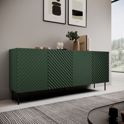 Komoda 4D2SZ ONDA 200x45xH85 zieleń Cama MEBLE Komoda 4D2SZ ONDA 200x45xH85 zieleń Cama MEBLE