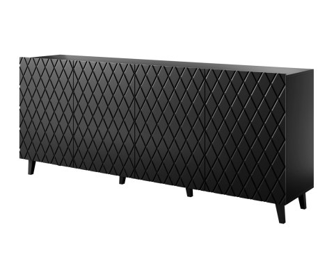 Komoda ASTI 200x42x82 czarny mat Cama MEBLE Komoda ASTI 200x42x82 czarny mat Cama MEBLE