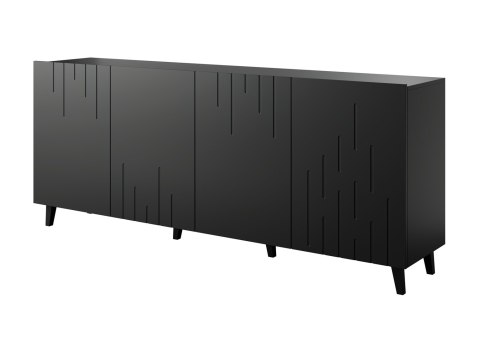 Komoda BARI 200x42x82 czarny mat Cama MEBLE Komoda BARI 200x42x82 czarny mat Cama MEBLE
