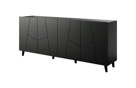 Komoda ETNA 200x42x82 czarny mat Cama MEBLE Komoda ETNA 200x42x82 czarny mat Cama MEBLE