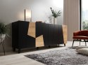 Komoda ETNA 200x42x82 czarny mat + dąb craft Cama MEBLE