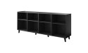 Komoda FARO 200x42x82 czarny mat + dąb craft Cama MEBLE