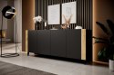 Komoda FARO 200x42x82 czarny mat + dąb craft Cama MEBLE