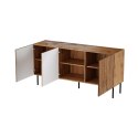 Komoda JUNGLE 152x40,5x74,5 dąb wotan + czarne nóżki Cama MEBLE