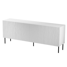 Komoda JUNGLE 190x40,5x74,5 biały mat + czarne nóżki Cama MEBLE