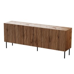Komoda JUNGLE 190x40,5x74,5 dąb wotan + czarne nóżki Cama MEBLE