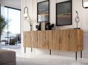 Komoda JUNGLE 190x40,5x74,5 dąb wotan + czarne nóżki Cama MEBLE