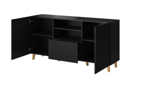 Komoda PAFOS 150x40x82 czarny mat Cama MEBLE Komoda PAFOS 150x40x82 czarny mat Cama MEBLE