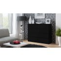 M8 MALWA KOMODA 120CM 8 SZUFLAD CZARNY TOP E SHOP