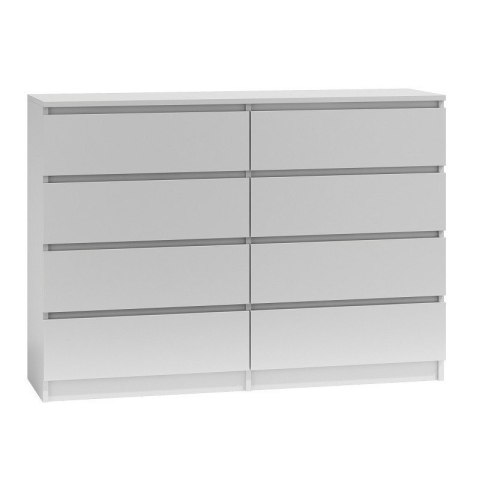 M8 MALWA KOMODA 140CM 8 SZUFLAD BIAŁY TOP E SHOP M8 MALWA KOMODA 140CM 8 SZUFLAD BIAŁY TOP E SHOP