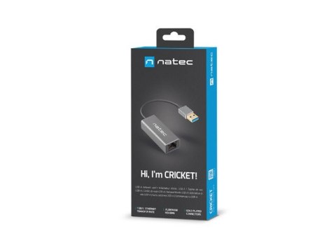 NATEC KARTA SIECIOWA CRICKET 1GB USB 3.0 1X RJ45 NA KABLU NNC-1924 NATEC NATEC KARTA SIECIOWA CRICKET 1GB USB 3.0 1X RJ45 NA KABLU NNC-1924 NATEC