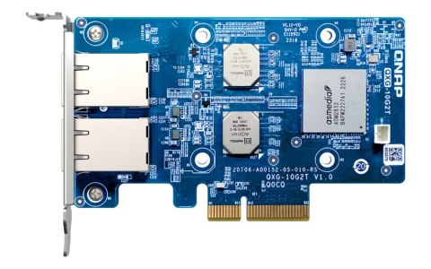 Qnap QXG-10G2T, 2x 10GbE, PCIe Gen3 x4, Low-profile QNAP Qnap QXG-10G2T, 2x 10GbE, PCIe Gen3 x4, Low-profile QNAP