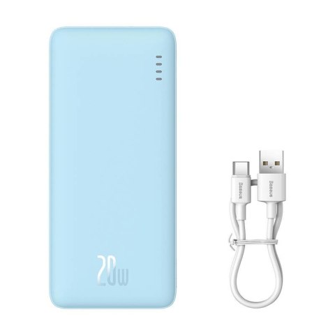BASEUS POWERBANK AIRPOW 10000MAH 20W (NIEBIESKI) Baseus BASEUS POWERBANK AIRPOW 10000MAH 20W (NIEBIESKI) Baseus