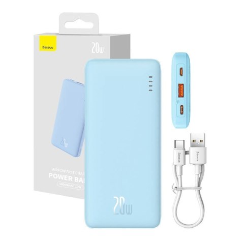 BASEUS POWERBANK AIRPOW 10000MAH 20W (NIEBIESKI) Baseus BASEUS POWERBANK AIRPOW 10000MAH 20W (NIEBIESKI) Baseus