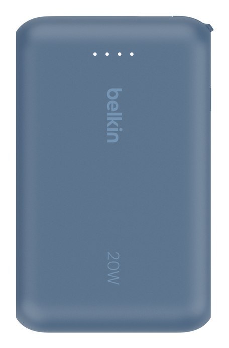 BELKIN POWERBANK 10 000 MAH, 20W, KABEL USB-C, BLUE Belkin BELKIN POWERBANK 10 000 MAH, 20W, KABEL USB-C, BLUE Belkin