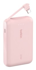BELKIN POWERBANK 10 000 MAH, 20W, KABEL USB-C,PINK Belkin