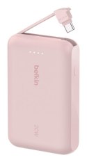 BELKIN POWERBANK 10 000 MAH, 20W, KABEL USB-C,PINK Belkin