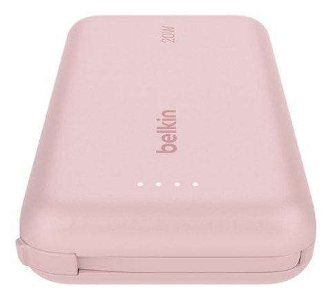BELKIN POWERBANK 10 000 MAH, 20W, KABEL USB-C,PINK Belkin BELKIN POWERBANK 10 000 MAH, 20W, KABEL USB-C,PINK Belkin