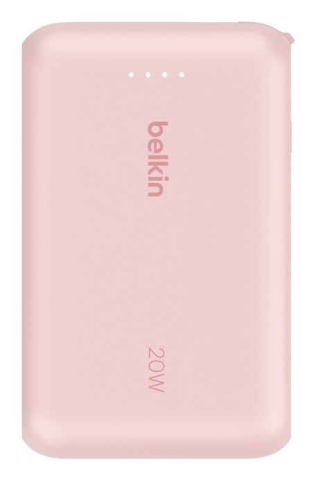BELKIN POWERBANK 10 000 MAH, 20W, KABEL USB-C,PINK Belkin BELKIN POWERBANK 10 000 MAH, 20W, KABEL USB-C,PINK Belkin