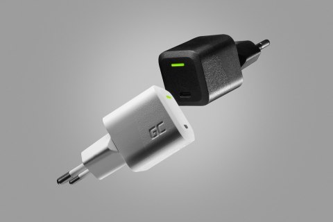 GREEN CELL ŁADOWARKA USB-C GAN GC POWERGAN 33W PD 3.0 QC 3.0 USB-C CZARNA Green Cell GREEN CELL ŁADOWARKA USB-C GAN GC POWERGAN 33W PD 3.0 QC 3.0 USB-C CZARNA Green Cell