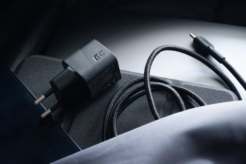 GREEN CELL ŁADOWARKA USB-C GAN GC POWERGAN 33W PD 3.0 QC 3.0 USB-C CZARNA Green Cell GREEN CELL ŁADOWARKA USB-C GAN GC POWERGAN 33W PD 3.0 QC 3.0 USB-C CZARNA Green Cell